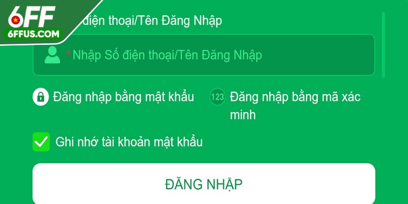 Đăng nhập trang 6FF để bắt đầu hành trình trải nghiệm giải trí