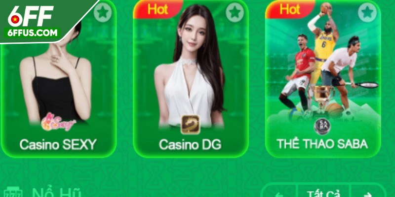 Casino 6FF được biết đến như thiên đường giải trí casino thu nhỏ ngay tại nhà