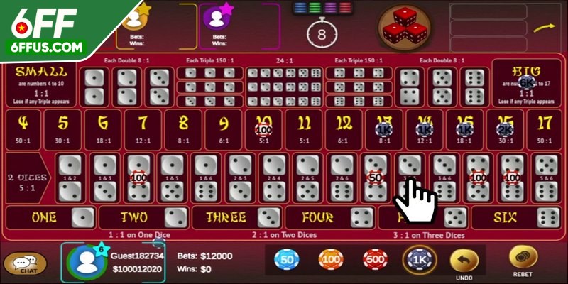 Sicbo gọi là Tài Xỉu là game cá cược sử dụng ba viên xúc xắc