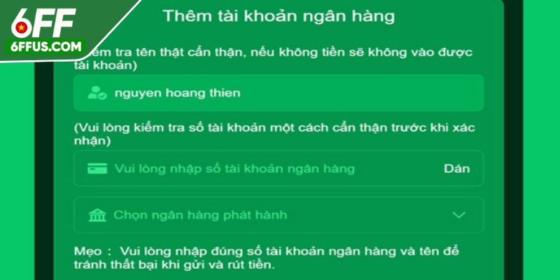 Các chính sách mới khi anh em rút tiền 6F